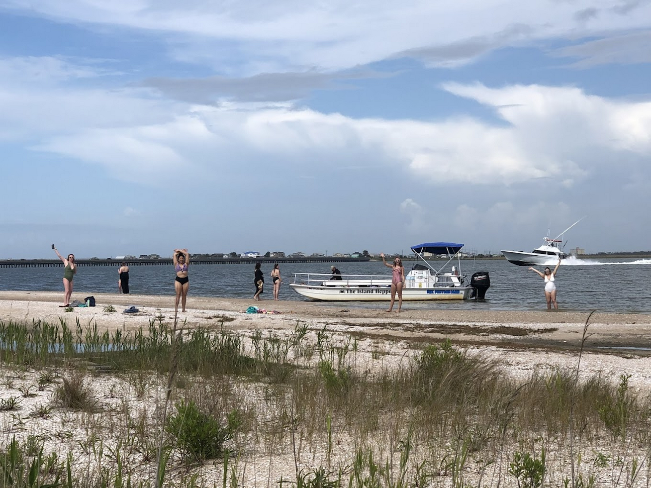 OBX pontoon boat rentals private charter